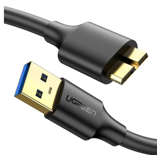 Cabo Usb 3.0 Macho Ugreen para Micro Usb-B Macho 0.5 Metro (Hd Externo)