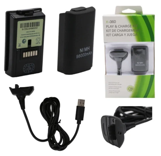 Carregador e Bateria p/ Controle Xbox-360 -  KAP-H360