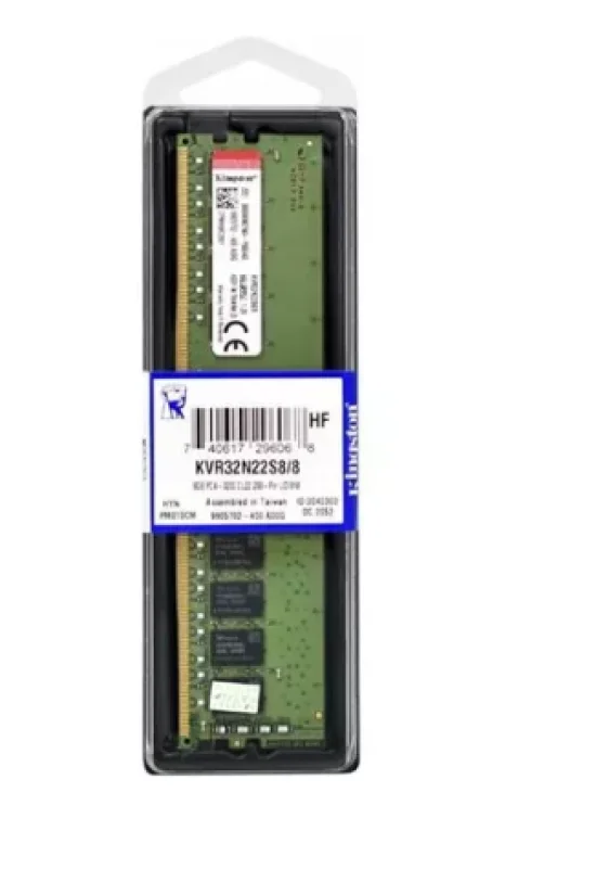Memria Kingston, 8GB, 3200MHz, DDR4, CL22 - KVR32N22S8/8