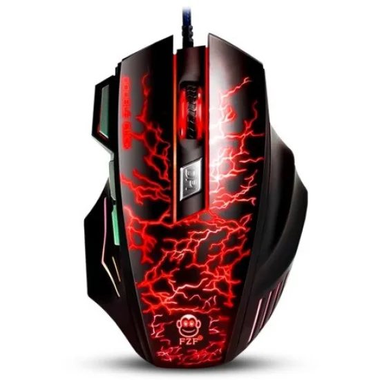 Mouse Gamer Usb Com Led 3600 Dpi 7 Botes Ebai - FZF-A7