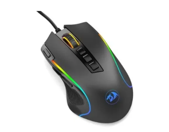 Mouse Gamer Redragon Predator, Chroma RGB, 8000DPI, 9 Botes, Preto - M612
