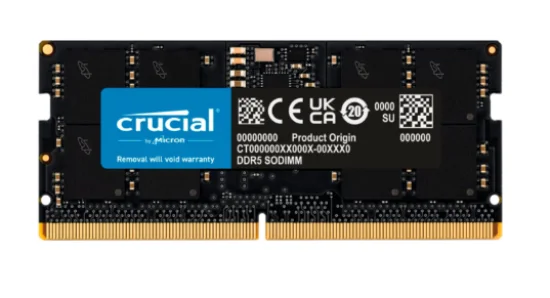 Memria RAM Crucial Basics 16GB DDR5 4800MT/s para Notebook - CB16GS4800