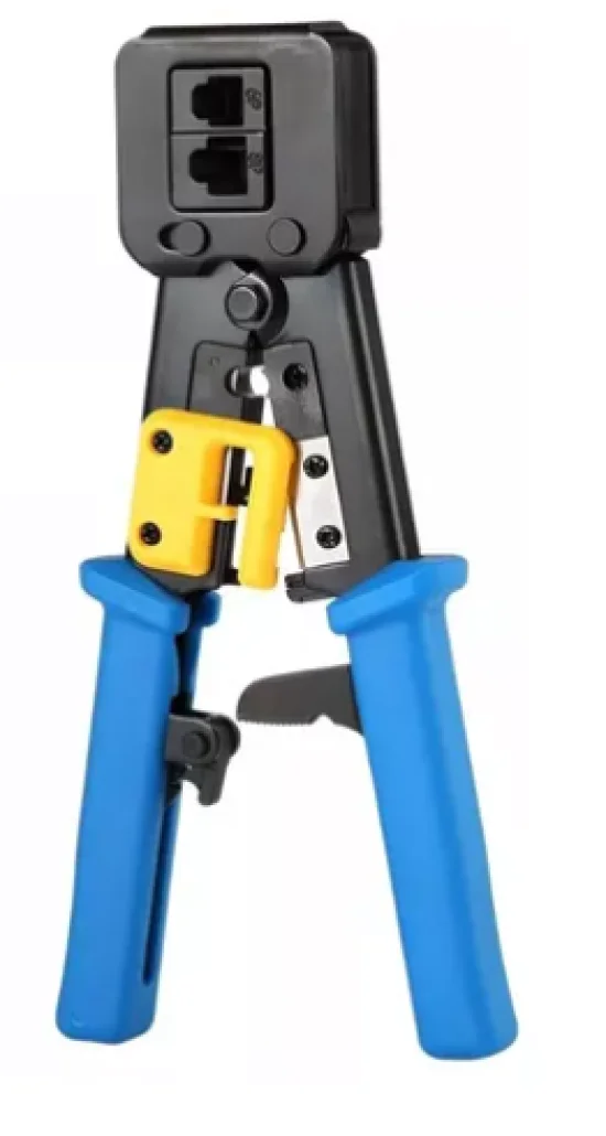 Alicate de Crimpar RJ45 e RJ12 6P e 8P para Conectores de Rede Convencional e Vazado  - Tools