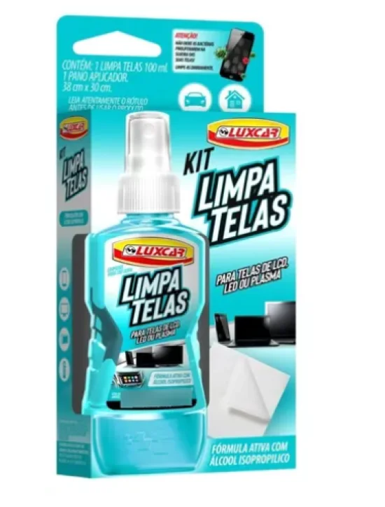 Limpa Telas Notebook Celular Tv Tablet Luxcar 100ml