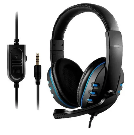 Headset Gamer com Microfone e Led Conexo P3 LEBOSS LB FN606