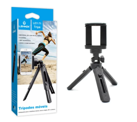Tripe de Mesa Ajustvel para Celular Lehmox - LEY-71