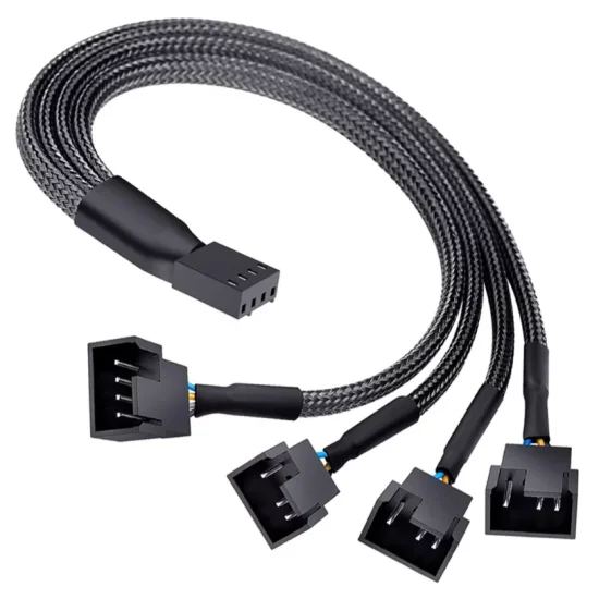 Cabo Molex Extensor 27cm Multi Fan 1/4 Pwm 3 E 4 Pin Cm-16
