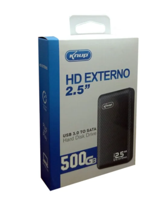 HD Externo 500GB 2.5 Polegadas para Armazenamento KNUP - KP-HD810