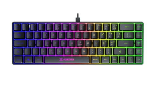 Teclado Gamer Fortrek Fearless 65 Compact Preto