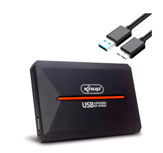 Case HD Externo USB 3.0 Sata 2.5 Polegadas KNUP - KP-HD825