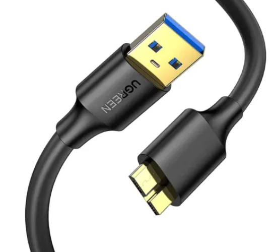 Cabo Micro Usb B para Usb 3.0 Ugreen Macho 2 Metros Preto 10843