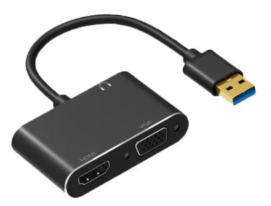 Conversor Usb 3.0 Para Hdmi/Vga FY-730