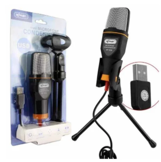 Microfone Condensador USB KP-916