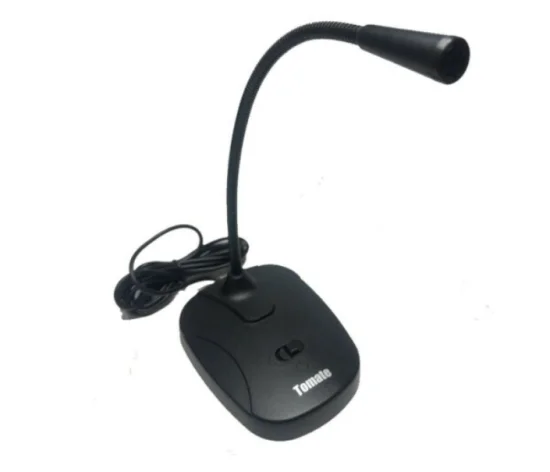 Microfone de Mesa Com Fio Omnidirecional P2 Tomate - MT-1051