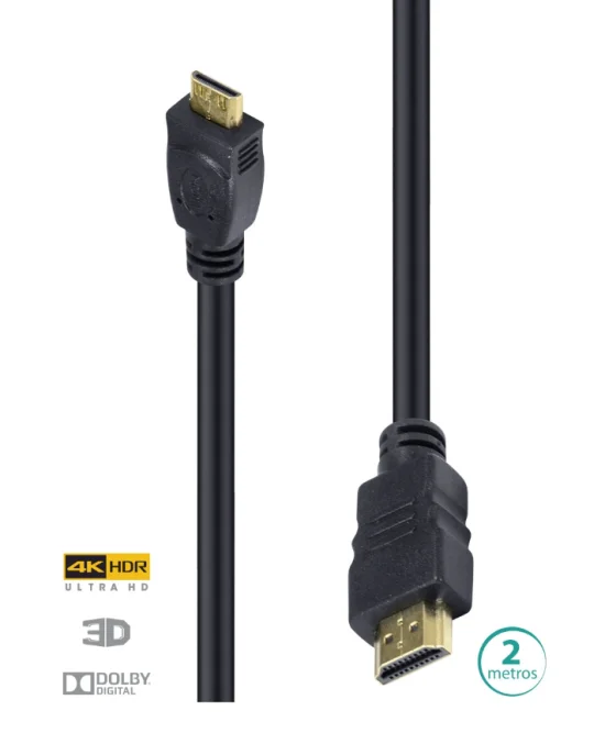 Cabo Hdmi x mini Hdmi Vinik  H20MM-2