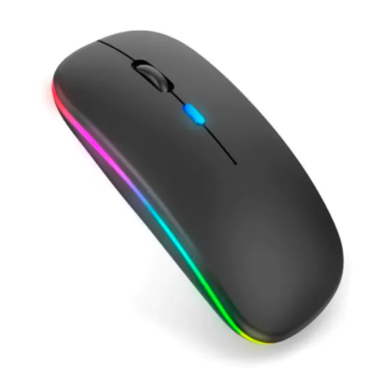 Mouse sem Fio Dual Band Recarregável Bluetooth & Wireless 2.4 GHz - MS-S350L