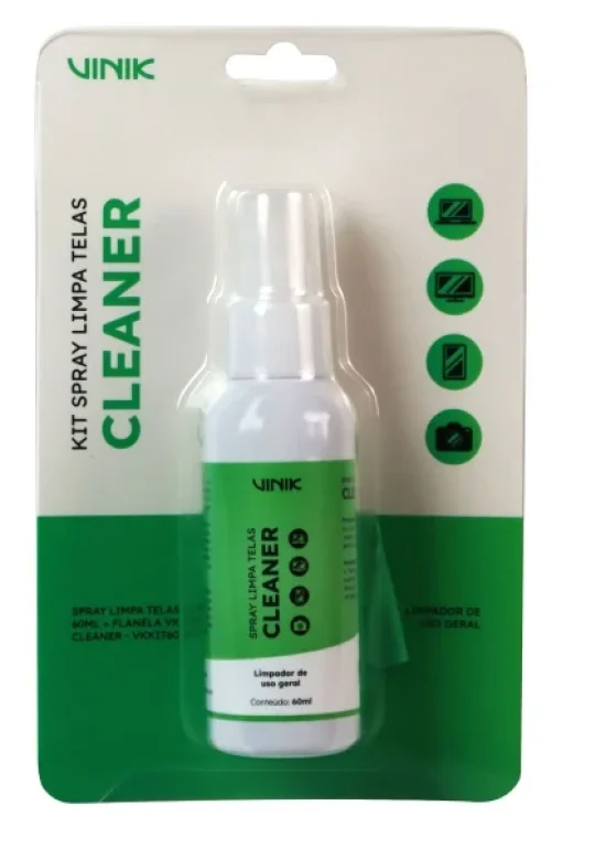 Kit Spray Limpa Telas 60ML + Flanela VK Cleaner VINIK - VKKIT60