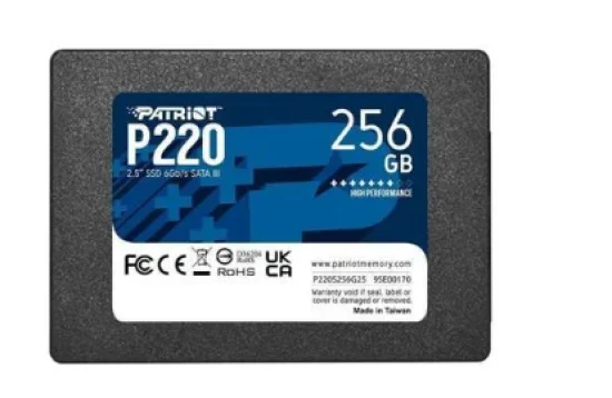 SSD Patriot P220 256GB 2.5'' SATA 3 - P220S256G25