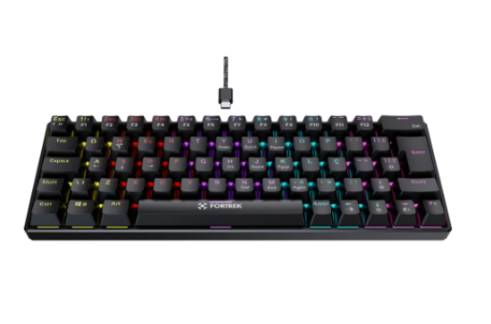 Teclado Gamer Mec�nico Fortrek Gravity 65 Compact Switch Outemu Red