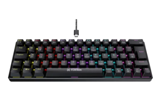 Teclado Gamer Mecnico Fortrek Gravity 65 Compact Switch Outemu Red
