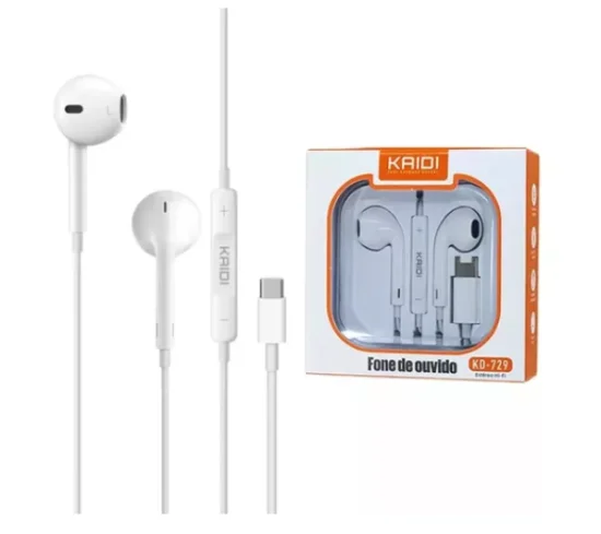 Fone De Ouvido Kaidi Kd-733 Tipo C