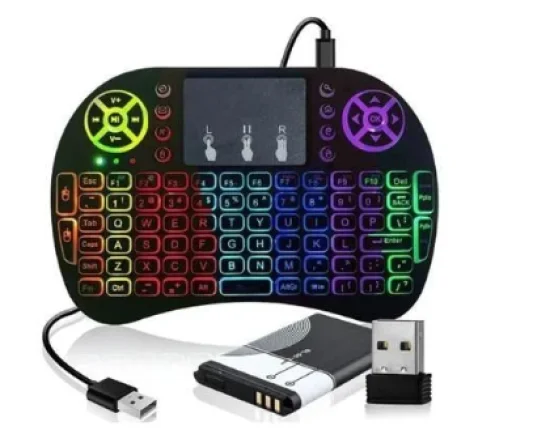 Mini Teclado Lelong Max, Sem Fio, Com LED - Le 7716
