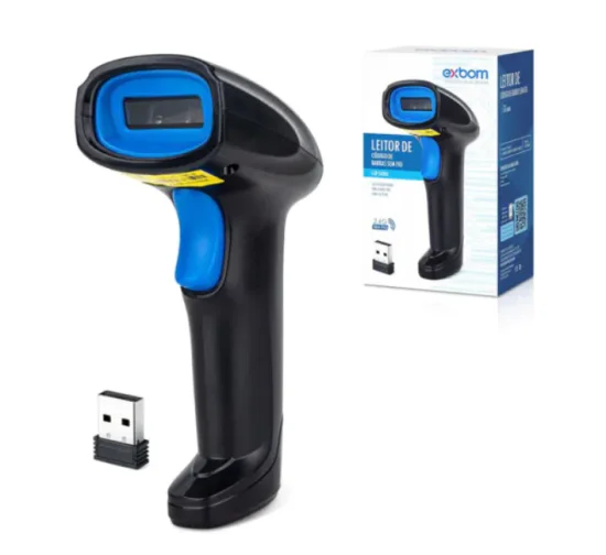 Leitor de cdigo de Barras s/ Fio Wireless 2.4Ghz EXBOM - LCB-S600A