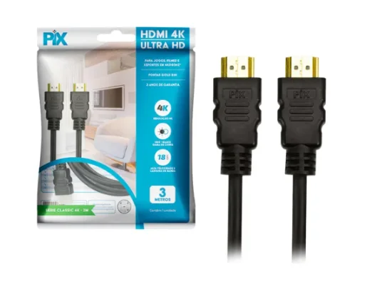 Cabo HDMI 2.0 4k 3m Pix