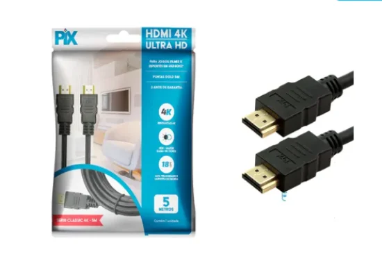 Cabo HDMI 2.0 4k 5m Pix