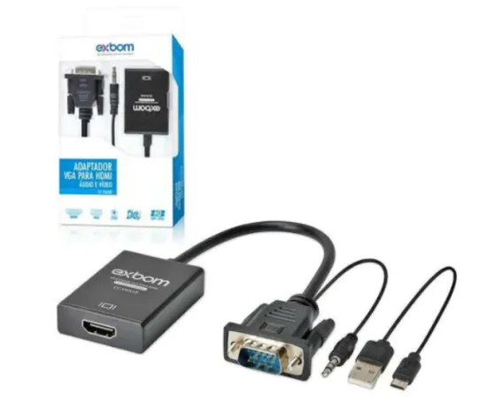 Conversor VGA p/ HDMI Transmissor - EXBOM - CC-VHA30