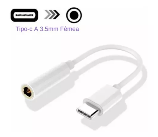 Cabo Adaptador Type-C para P2 3.5mm F�mea H'MASTON ZHQ-10