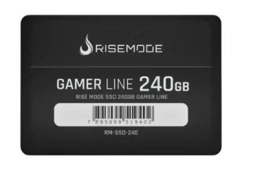 SSD Rise Mode Gamer Line, 240GB, SATA III, Leitura: 530MB/s, Gravao: 520MB/s, Preto - RM-SSD-240