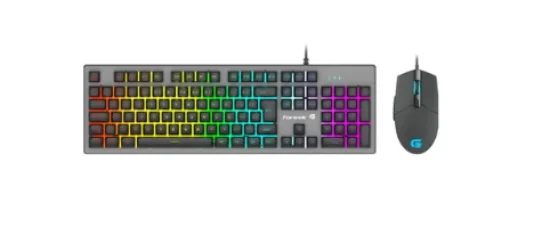Kit Gamer Fortrek Ranger Teclado Semi-Mecnico ABNT2 Iluminado + Mouse Gamer 6400 Dpi - RANGER