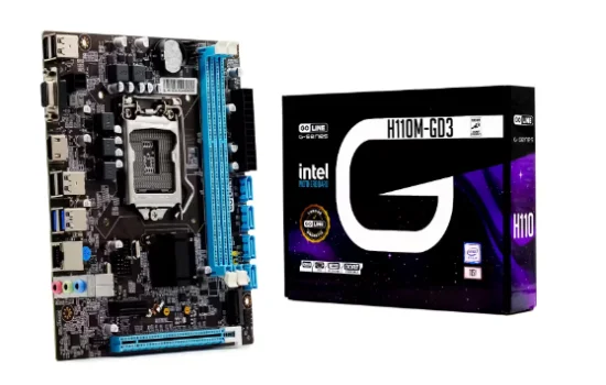 Placa Me Goline H110M-GD3 DDR3 Socket 1151 Chipset Intel H110 Micro ATX 6/7/8/9