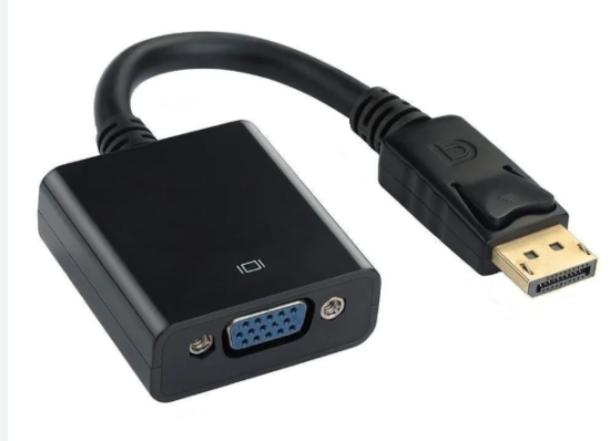 Conversor Displayport Macho Para VGA F�mea 25 Cent�metros Preto