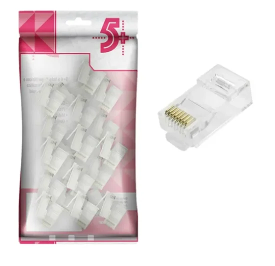 Conector Rj45 Cat6 Macho - Original Premium 100 Unidades