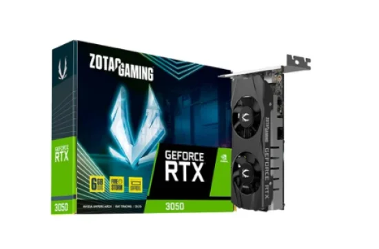 Placa De Vdeo Zotac, RTX 3050, 6GB, Lp Gddr6, 96bits - Zt-a30510l-10l