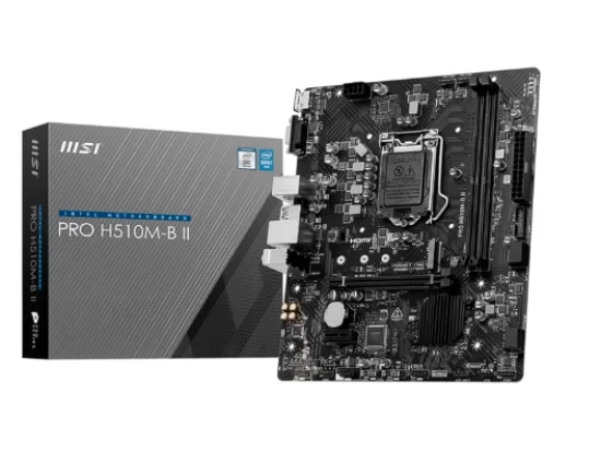 Placa Me MSI PRO H510M-B II DDR4 Socket LGA 1200 Chipset Intel H470 Micro ATX