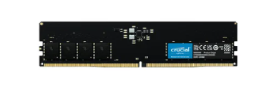 Memoria Crucial, 8GB (1x8GB), DDR5, 4800MHz, C40, Preto, CT8G48C40U5