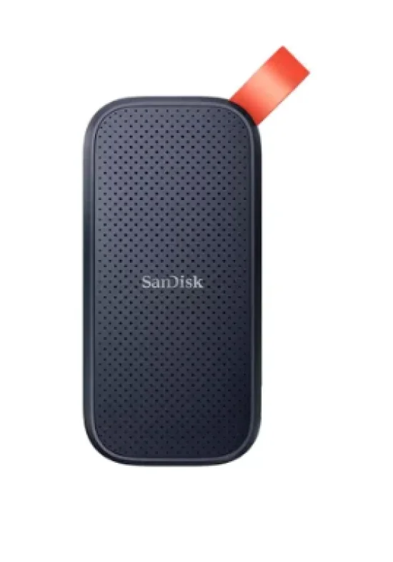 SSD Externo Porttil Sandisk, 1TB, USB, Leitura: 800MB/s, Preto e Laranja - SDSSDE30-1T00-G26
