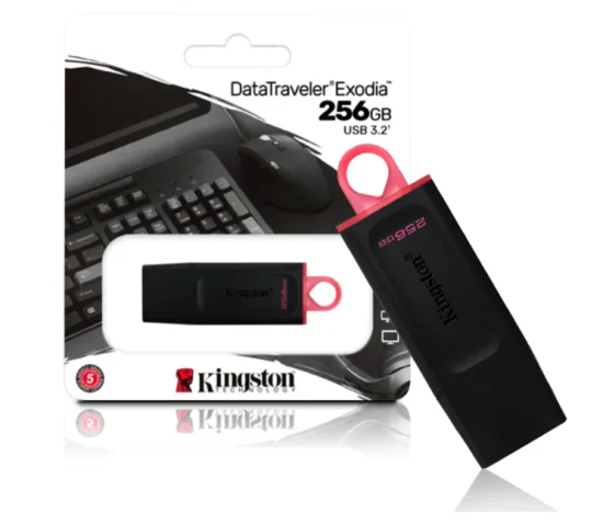 Pen Drive Kingston, 256GB, USB 3.2, Datatraveler Exodia Dtx/256GB