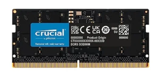Memria Crucial, 16GB, 5600Mhz, DDR5, para Notebook - CT16G56C46S5