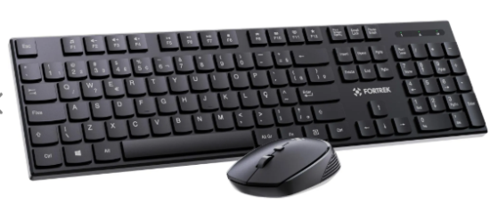 Kit Mouse e Teclado Fortrek CW11 Wireless Preto