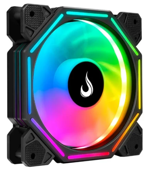 Cooler Rise Mode Hex Turbine PWM, 120mm, ARGB, Preto - RM-H-ARGB-TOR-B