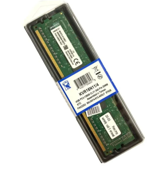 Mem�ria DDR3L 1600MHz 4GB LOW VOLTAGE KINGSTON - KVR16LN11/4