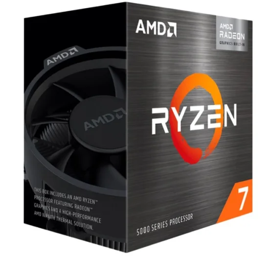 Processador AMD Ryzen 7 5700G, 3.8GHz (4.6GHz Max Turbo), Cache 20MB, 8 Ncleos, 16 Threads, Vdeo Integrado, AM4 - 100-100000263BOX