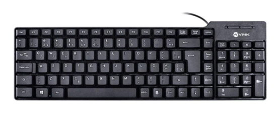 Teclado Vinik Compacto USB Dynamic, ABNT2 - 28432