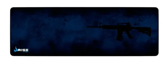 Mousepad Gamer Rise Mode Speed, M4A1, Estendido (900x300mm), Azul - RG-MP-06-M4A