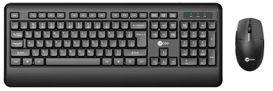 Kit Lecoo KW202 - Teclado Membrana Abnt2 + Mouse ptico DPI 1200 - Preto