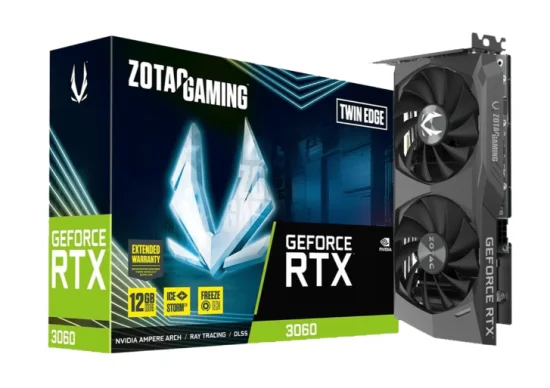 Placa de Vdeo Zotac NVIDIA GeForce RTX 3060 Twin Edge, 12GB GDDR6 - ZT-A30600H-10M